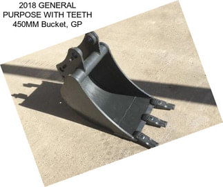 2018 GENERAL PURPOSE WITH TEETH 450MM Bucket, GP