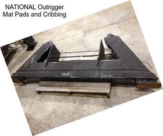 NATIONAL Outrigger Mat Pads and Cribbing