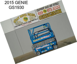 2015 GENIE GS1930