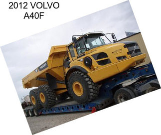 2012 VOLVO A40F