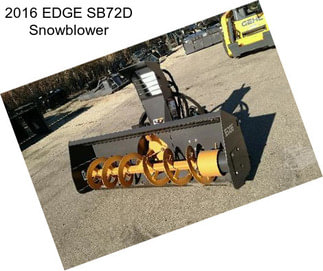 2016 EDGE SB72D Snowblower