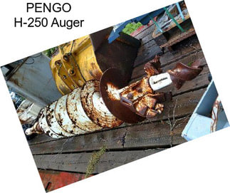 PENGO H-250 Auger