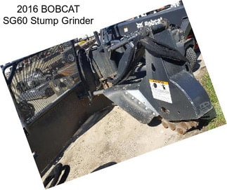 2016 BOBCAT SG60 Stump Grinder