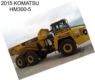 2015 KOMATSU HM300-5