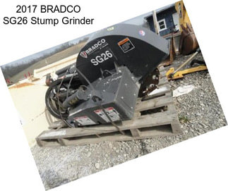 2017 BRADCO SG26 Stump Grinder