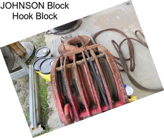 JOHNSON Block Hook Block