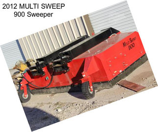 2012 MULTI SWEEP 900 Sweeper