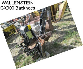 WALLENSTEIN GX900 Backhoes