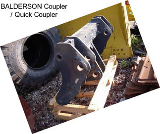 BALDERSON Coupler / Quick Coupler