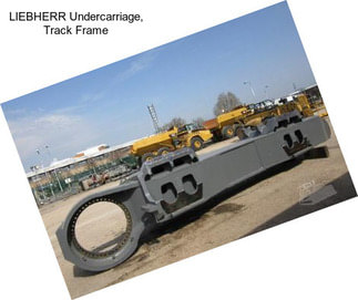 LIEBHERR Undercarriage, Track Frame