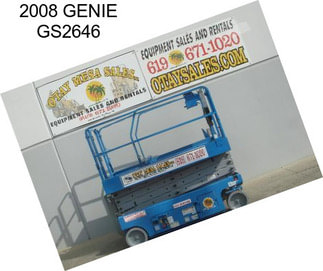 2008 GENIE GS2646