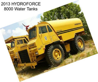 2013 HYDROFORCE 8000 Water Tanks