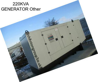 220KVA GENERATOR Other