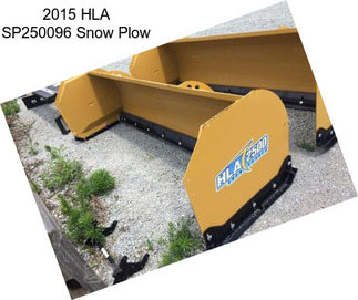 2015 HLA SP250096 Snow Plow