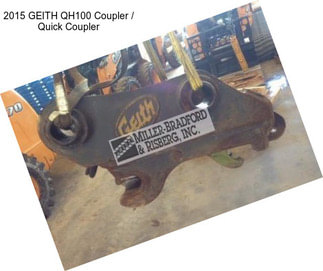 2015 GEITH QH100 Coupler / Quick Coupler