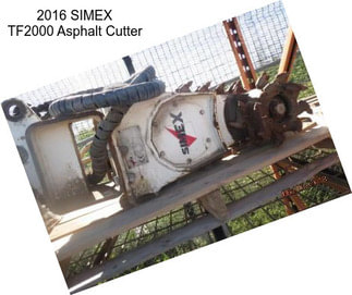 2016 SIMEX TF2000 Asphalt Cutter