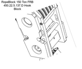 RopeBlock 150 Ton FRB 450.22.5.137.D Hook Block