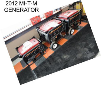 2012 MI-T-M GENERATOR