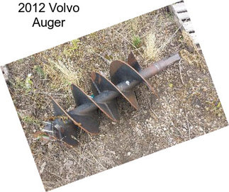 2012 Volvo Auger