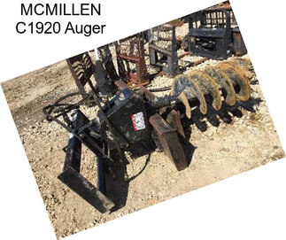 MCMILLEN C1920 Auger