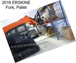 2016 ERSKINE Fork, Pallet