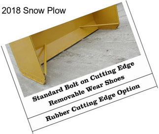 2018 Snow Plow