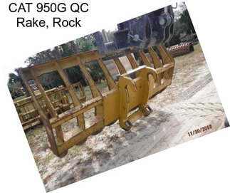 CAT 950G QC Rake, Rock