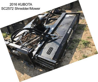 2016 KUBOTA SC2572 Shredder/Mower