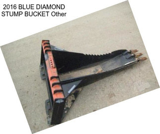 2016 BLUE DIAMOND STUMP BUCKET Other