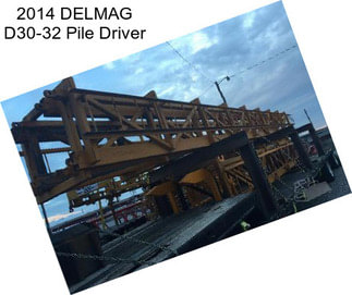 2014 DELMAG D30-32 Pile Driver
