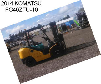 2014 KOMATSU FG40ZTU-10