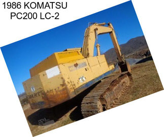 1986 KOMATSU PC200 LC-2