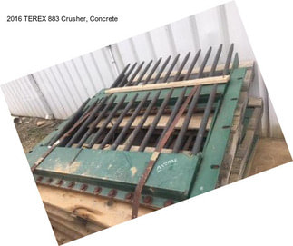 2016 TEREX 883 Crusher, Concrete