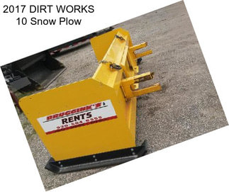 2017 DIRT WORKS 10 Snow Plow