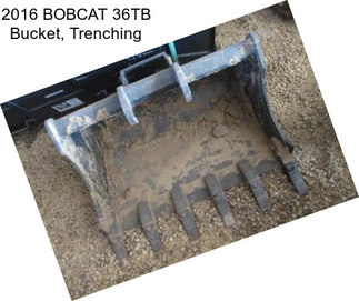 2016 BOBCAT 36TB Bucket, Trenching