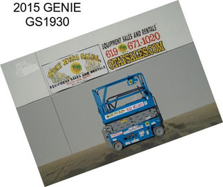 2015 GENIE GS1930