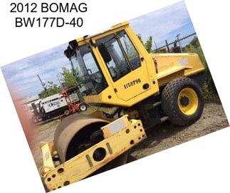 2012 BOMAG BW177D-40