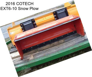 2016 COTECH EXT6-10 Snow Plow