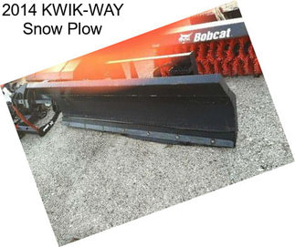 2014 KWIK-WAY Snow Plow