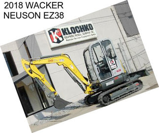 2018 WACKER NEUSON EZ38