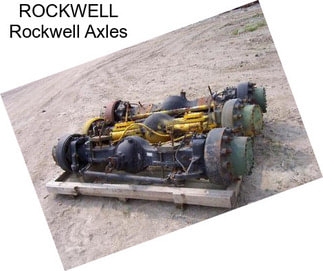 ROCKWELL Rockwell Axles