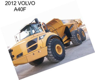 2012 VOLVO A40F