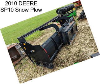 2010 DEERE SP10 Snow Plow