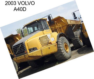 2003 VOLVO A40D