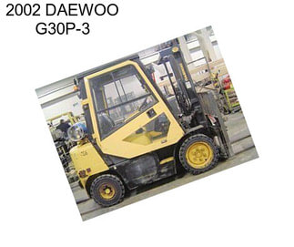2002 DAEWOO G30P-3