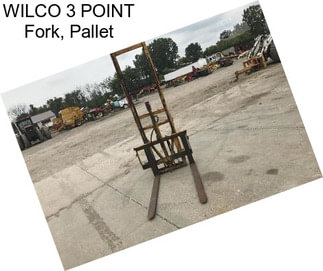 WILCO 3 POINT Fork, Pallet