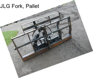 JLG Fork, Pallet