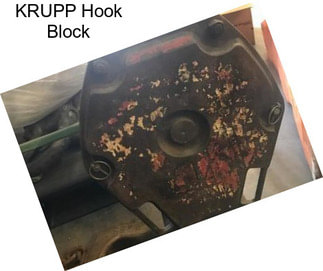 KRUPP Hook Block