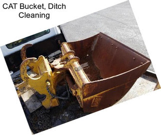 CAT Bucket, Ditch Cleaning