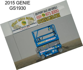 2015 GENIE GS1930